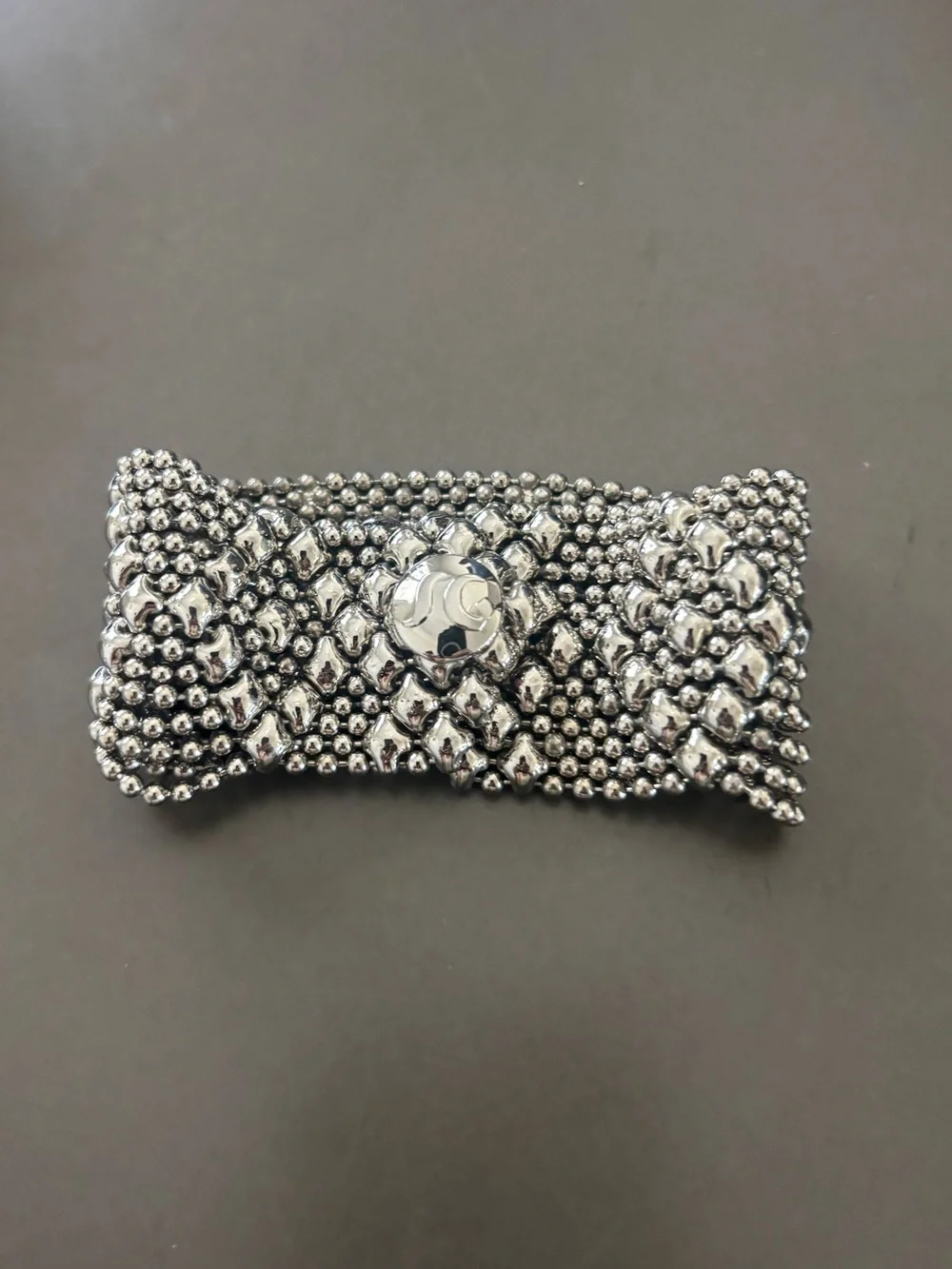 SG Liquid Metal by Sergio Gutierrez Wide Mesh Bracelet